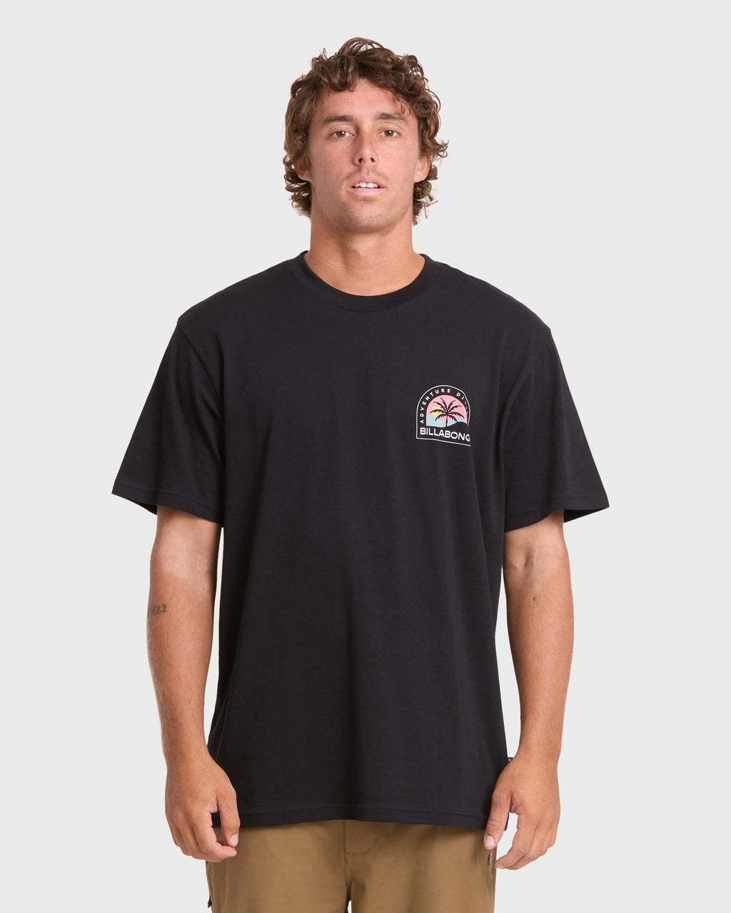 Adventure Division Sun Down Premium Short Sleeve Knit T-Shirt - Black
