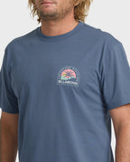 Adventure Division Sun Down Premium Short Sleeve Knit T-Shirt - China Blue
