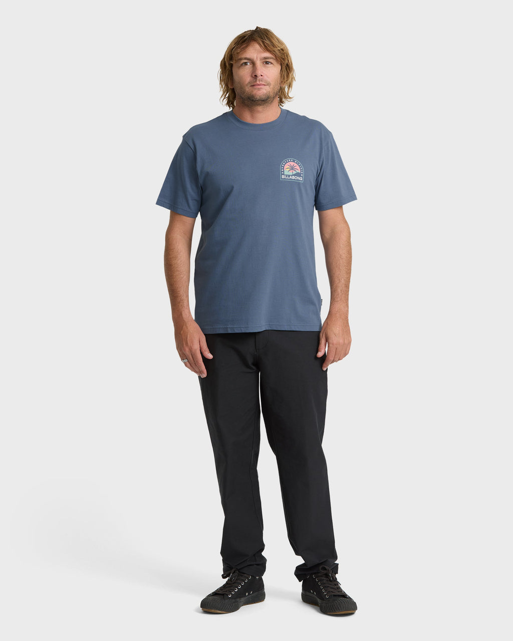 Adventure Division Sun Down Premium Short Sleeve Knit T-Shirt - China Blue