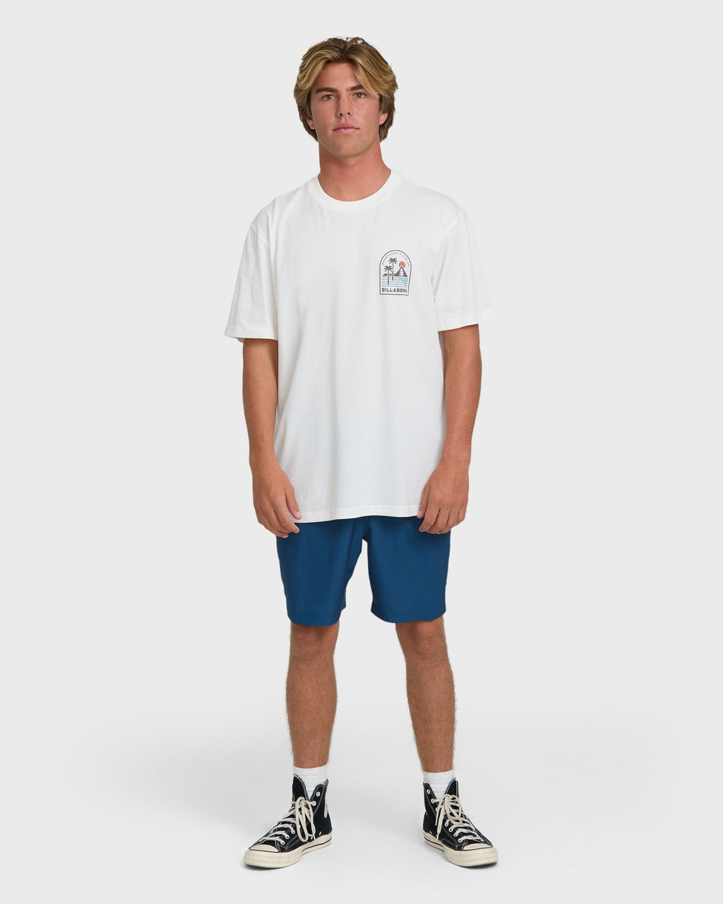 A/Div Sun Down Premium Short Sleeve Knit T-Shirt - Off White