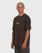 Marrow OG Short Sleeve Knit T-Shirt - Chocolate Brown