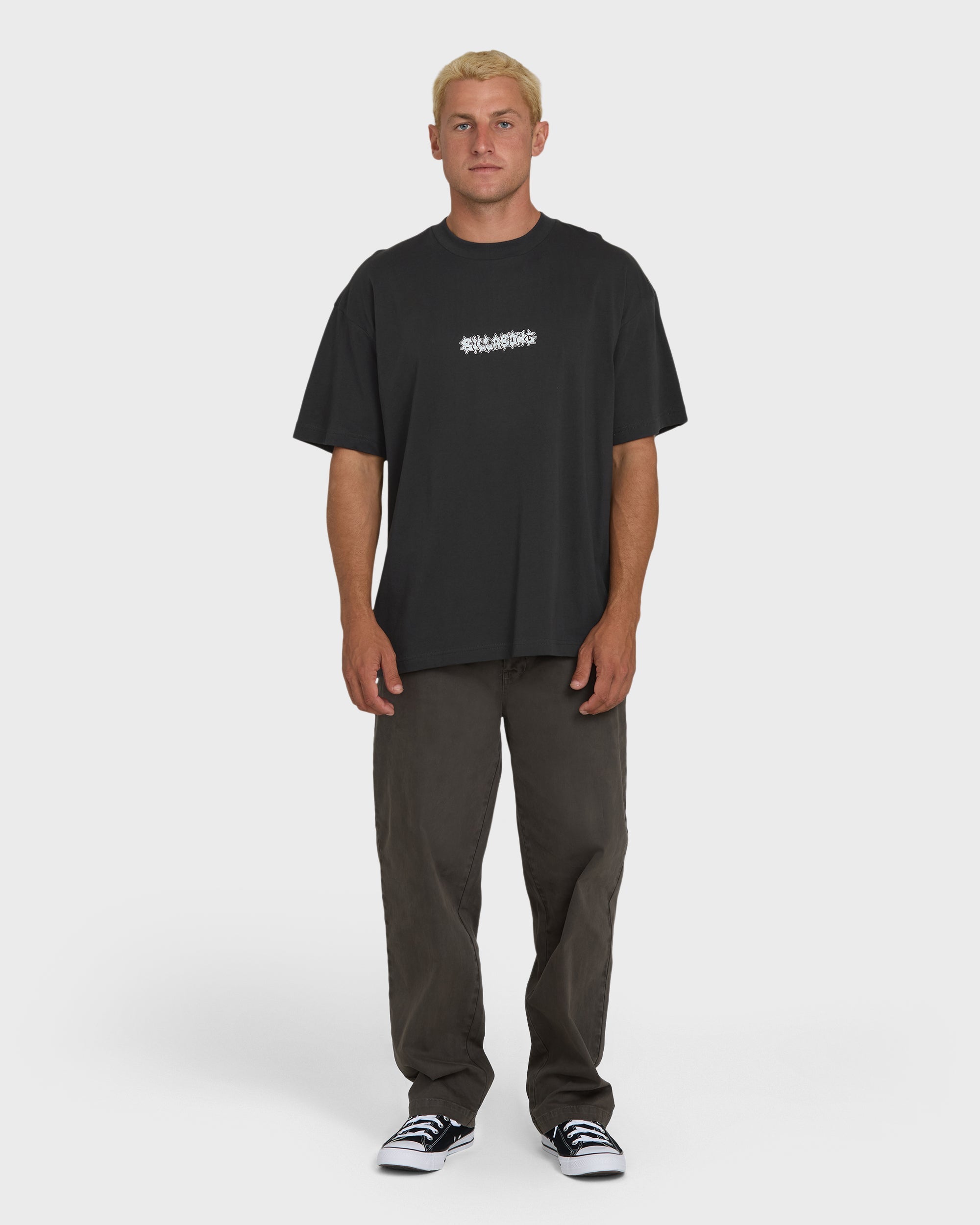 Marrow OG Short Sleeve Knit T-Shirt - Washed Black