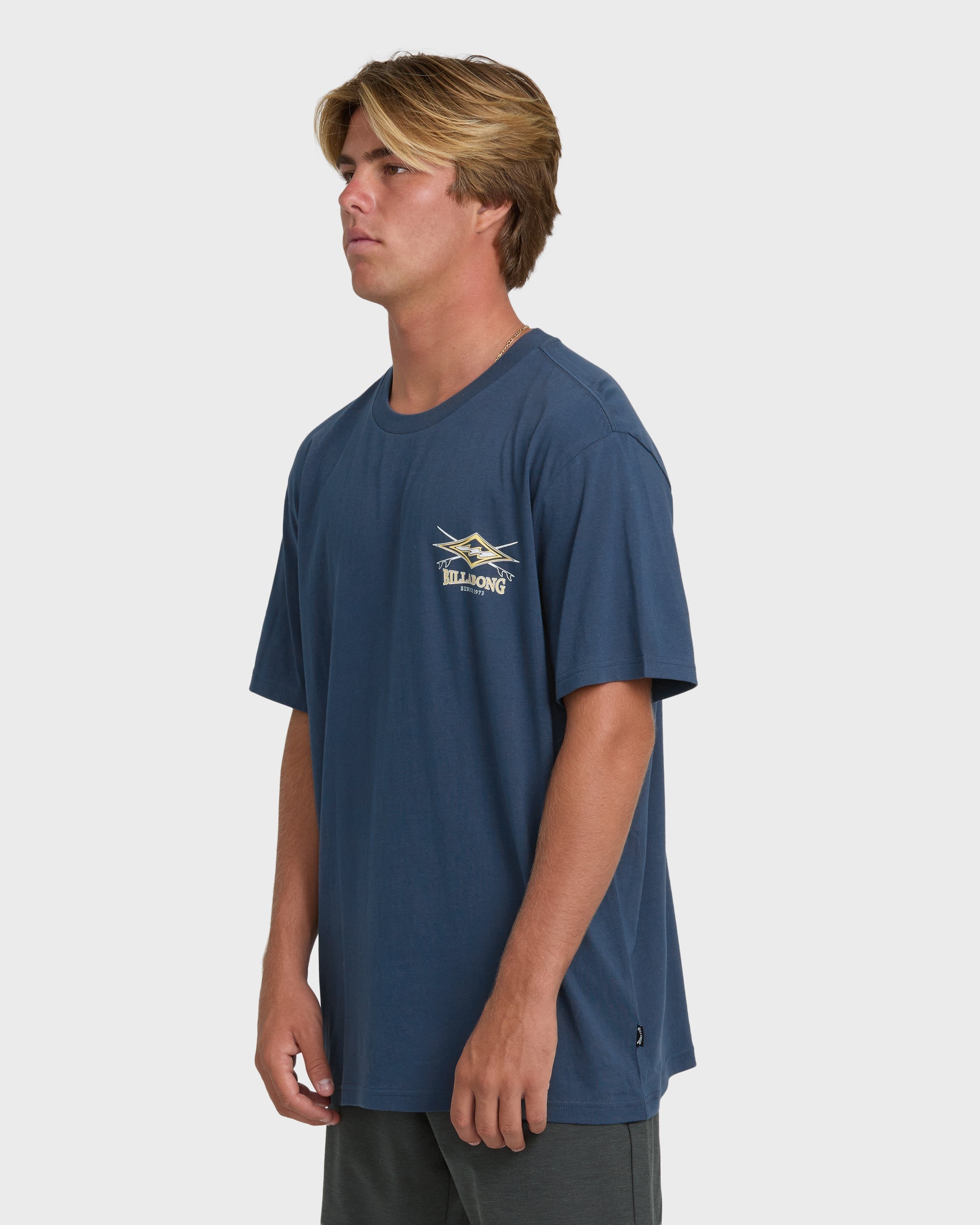 Crossboards Premium Short Sleeve Knit T-Shirt - Dark Denim