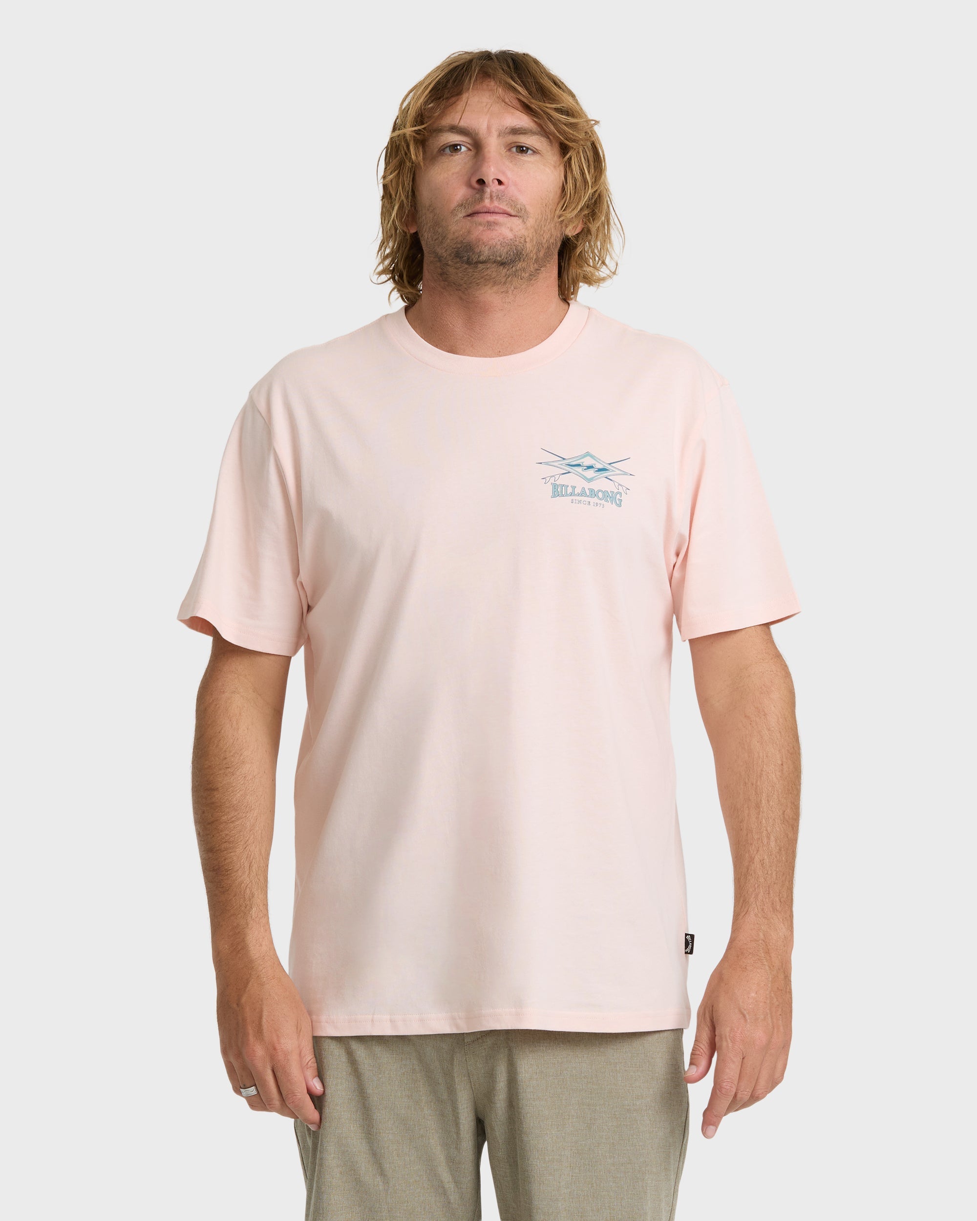 Crossboards Premium Short Sleeve Knit T-Shirt - Light Pink