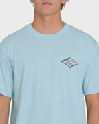 Dim Arch Premium Short Sleeve Knit T-Shirt - Coastal Blue