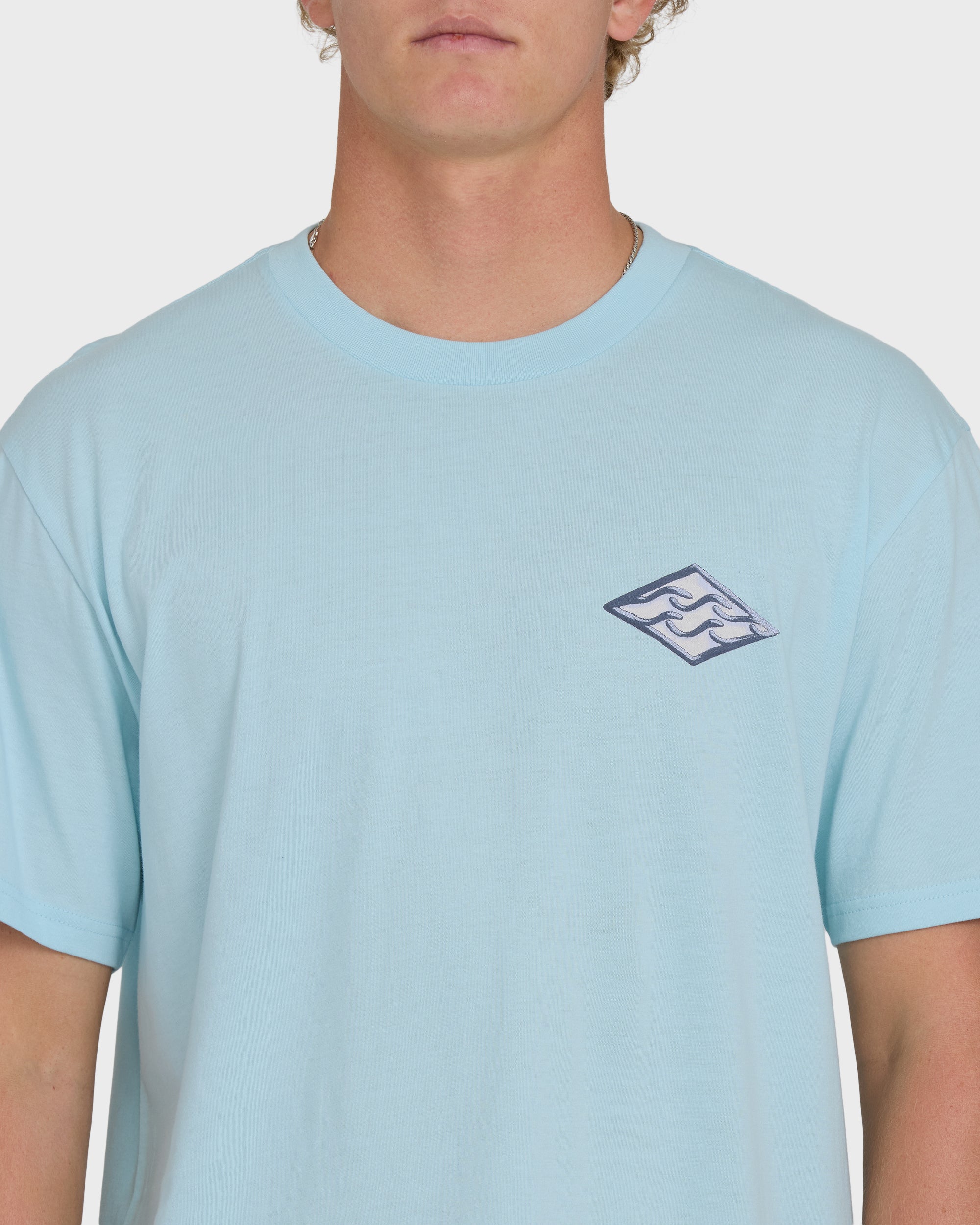 Dim Arch Premium Short Sleeve Knit T-Shirt - Coastal Blue