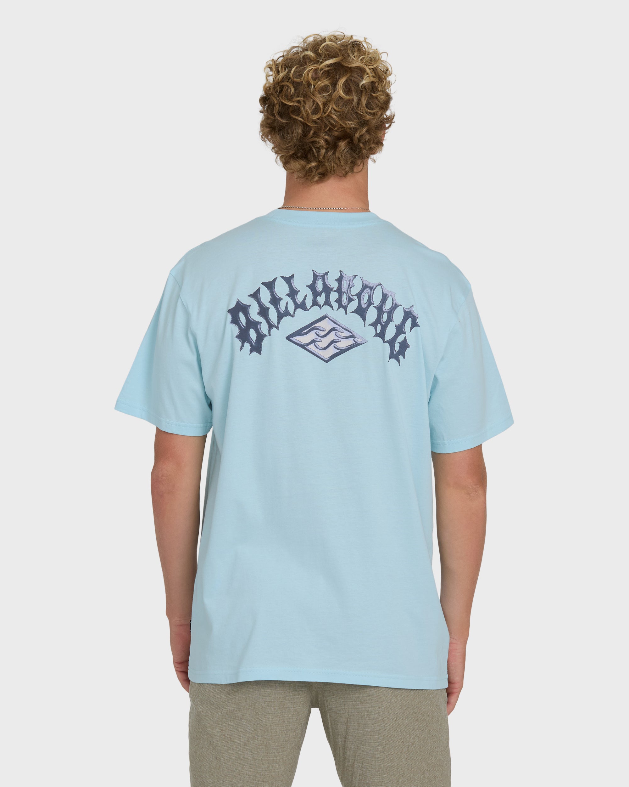 Dim Arch Premium Short Sleeve Knit T-Shirt - Coastal Blue