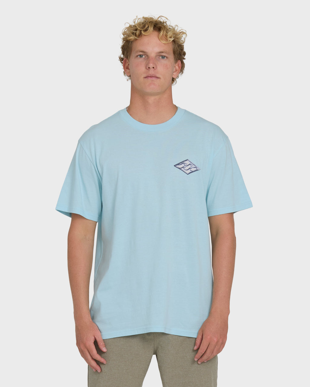 Dim Arch Premium Short Sleeve Knit T-Shirt - Coastal Blue