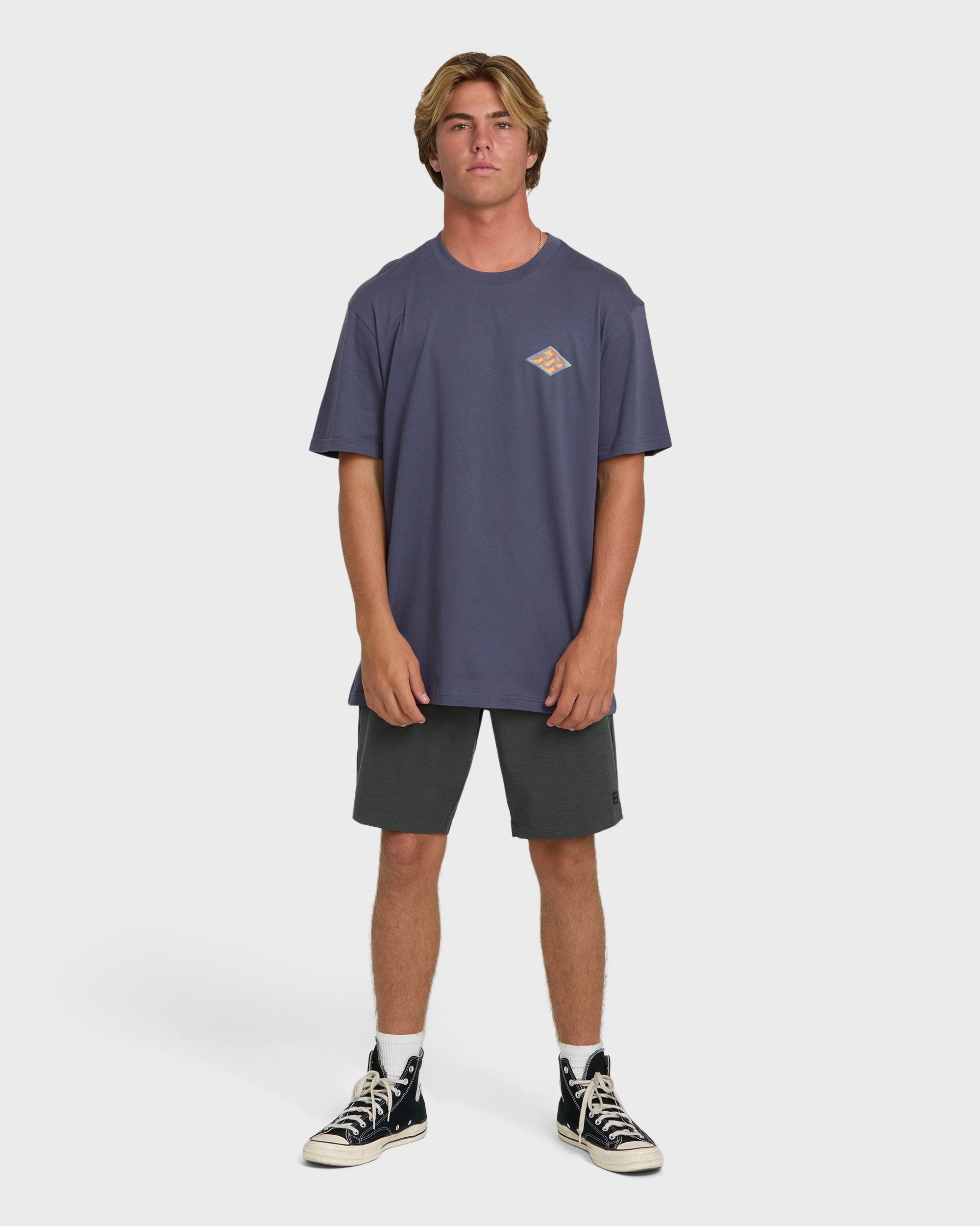 Dim Arch Premium Short Sleeve Knit T-Shirt - Graystone