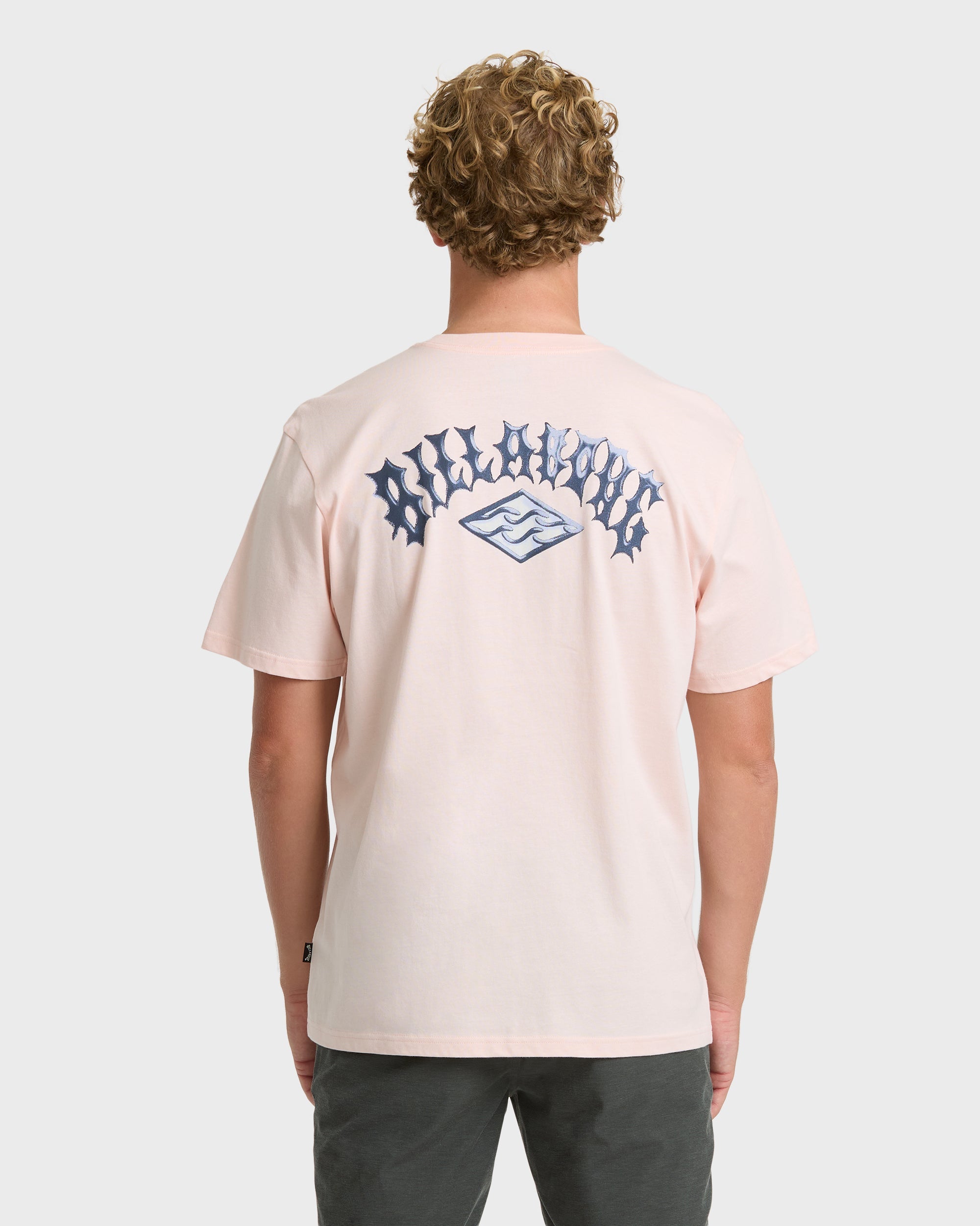 Dim Arch Premium Short Sleeve Knit T-Shirt - Light Pink