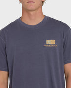 Glyph Wave Washed Premium Short Sleeve Cotton T-Shirt - Greystone