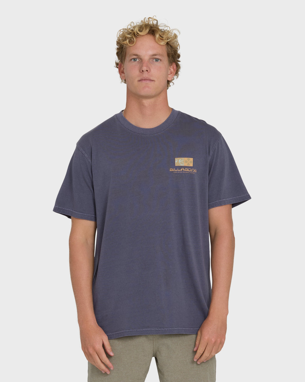 Glyph Wave Washed Premium Short Sleeve Cotton T-Shirt - Greystone