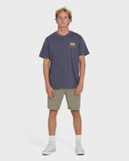 Glyph Wave Washed Premium Short Sleeve Cotton T-Shirt - Greystone