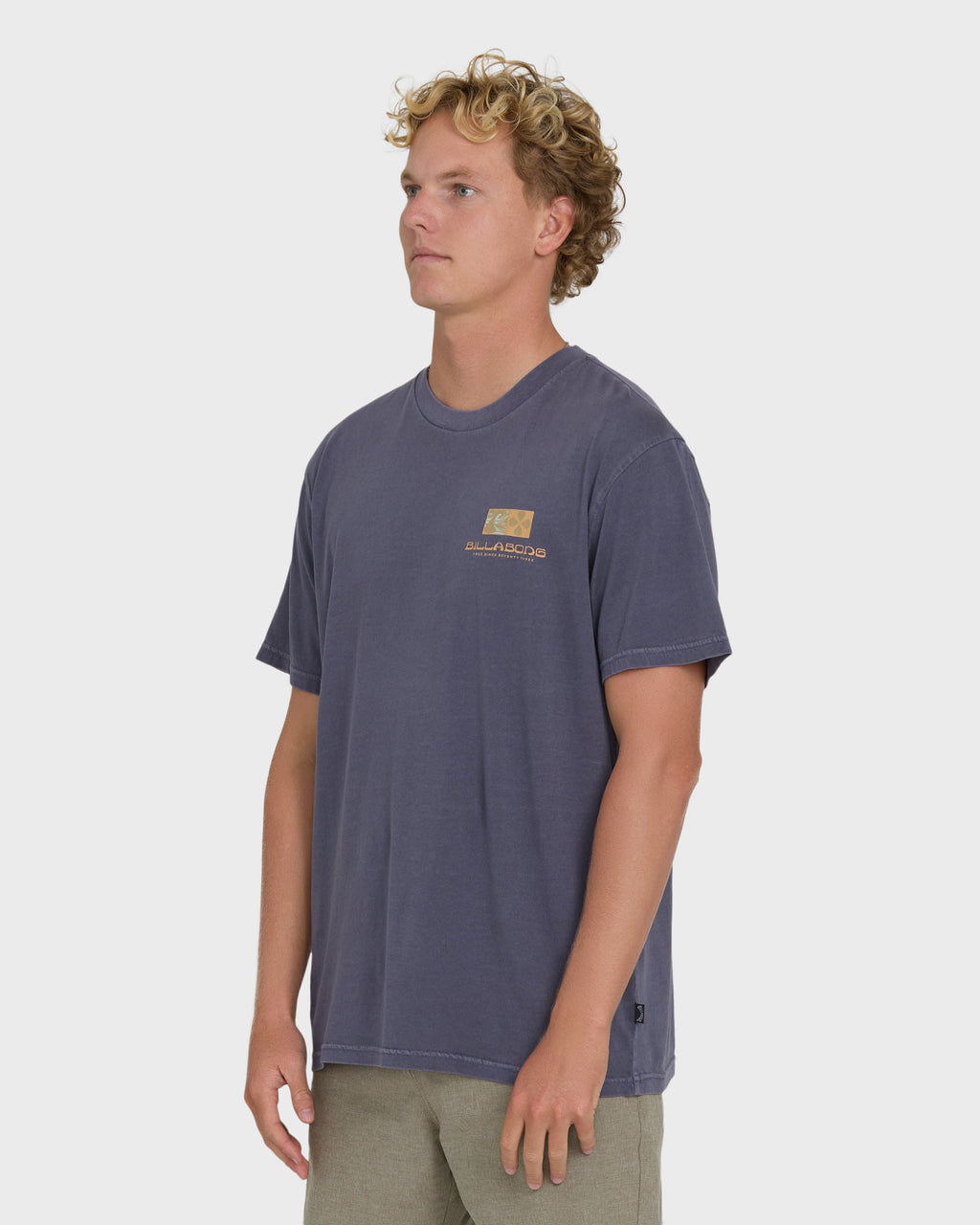 Glyph Wave Washed Premium Short Sleeve Cotton T-Shirt - Greystone
