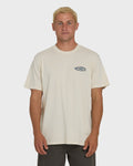 Heritage Arch Wave Washed Premium Short Sleeve Knit T-Shirt - Oatmeal