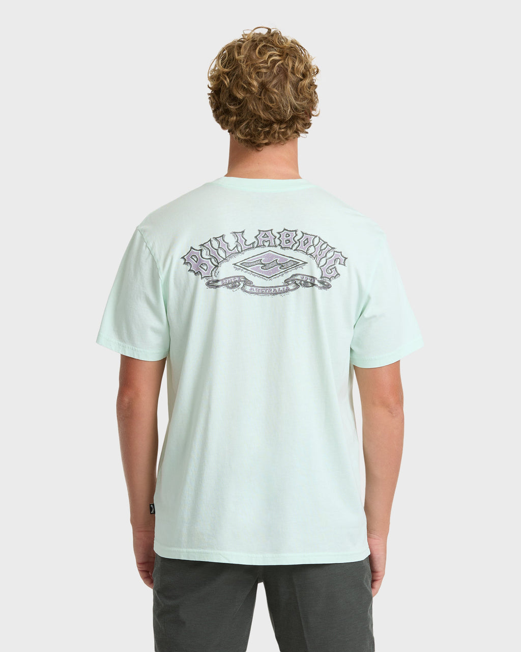 Heritage Arch Wave Washed Premium Short Sleeve Knit T-Shirt - Sea Glass