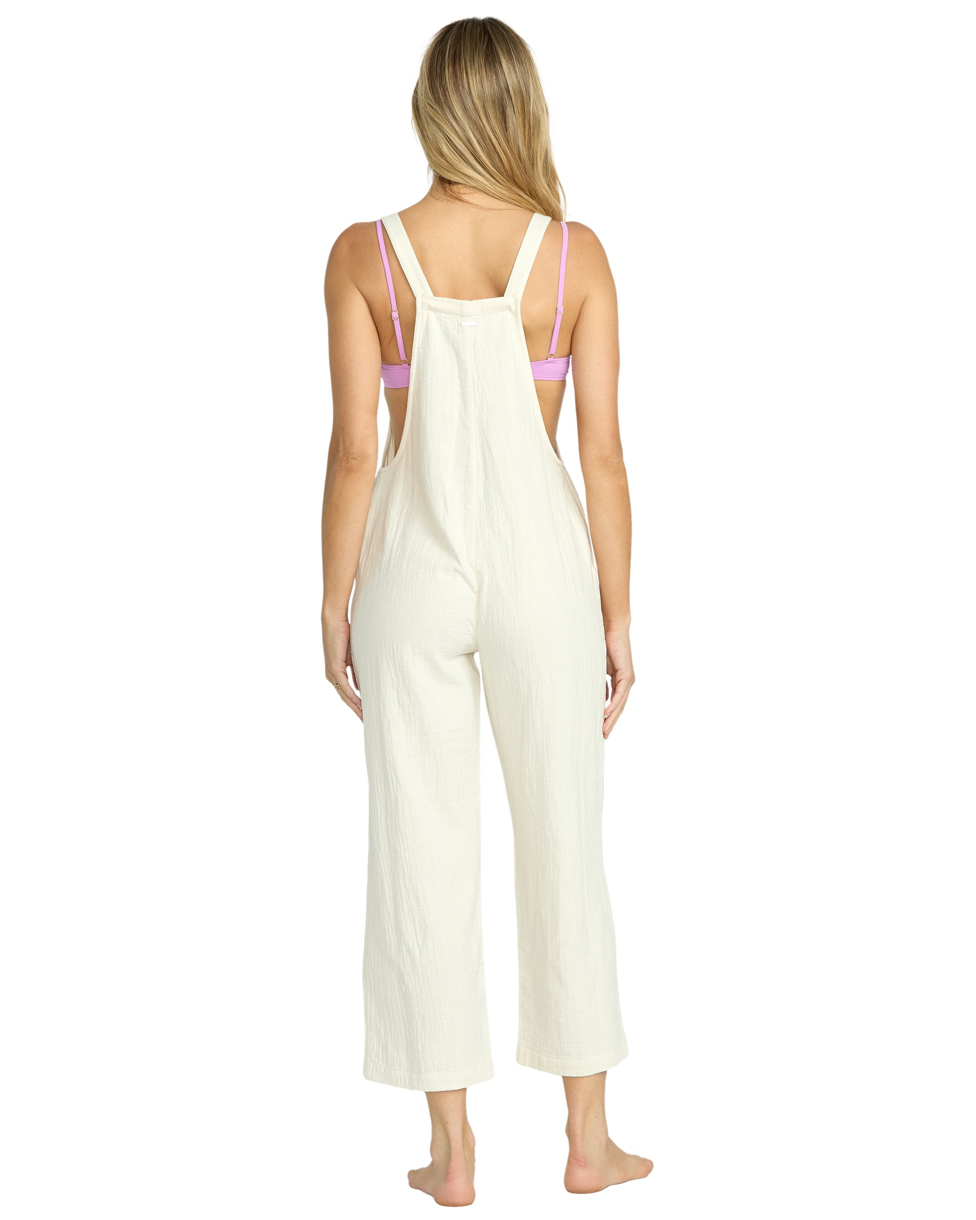 Pacific Time Jumpsuit - White Cap