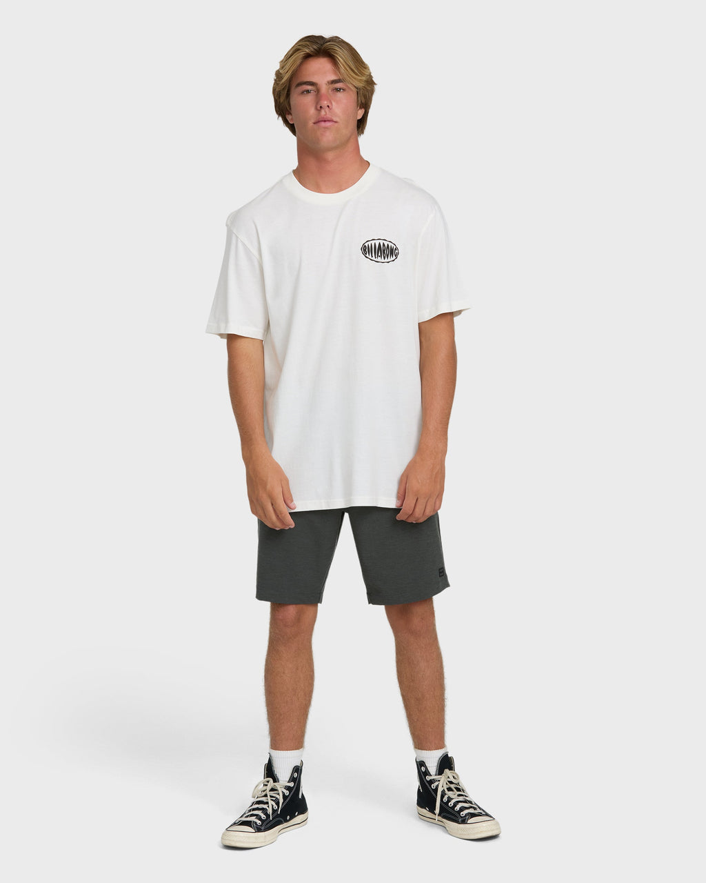 Nanda Ormond Burleigh Heads Premium Short Sleeve Cotton T-Shirt - Off White
