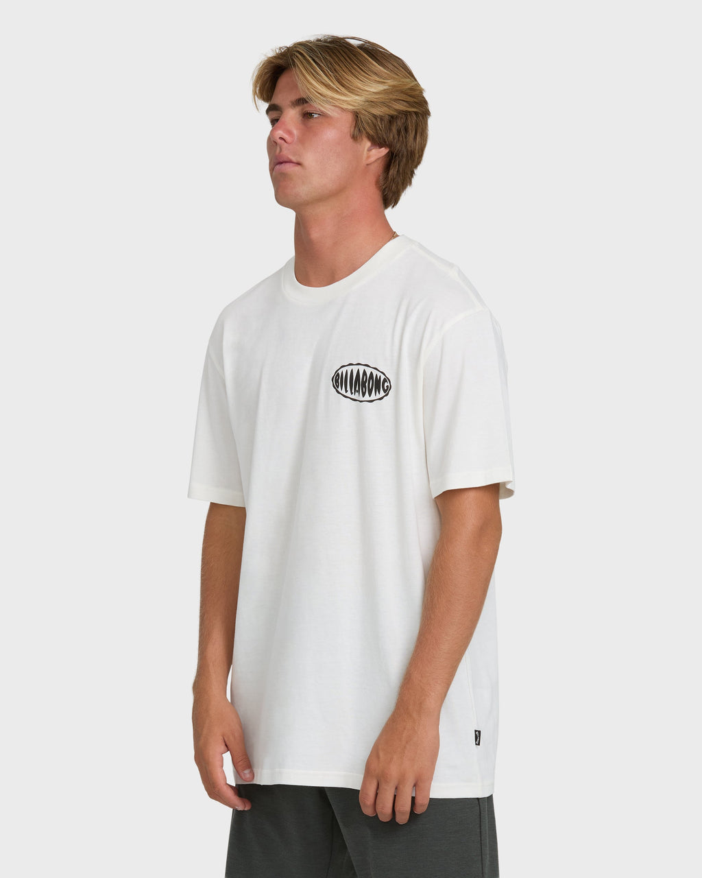 Nanda Ormond Burleigh Heads Premium Short Sleeve Cotton T-Shirt - Off White