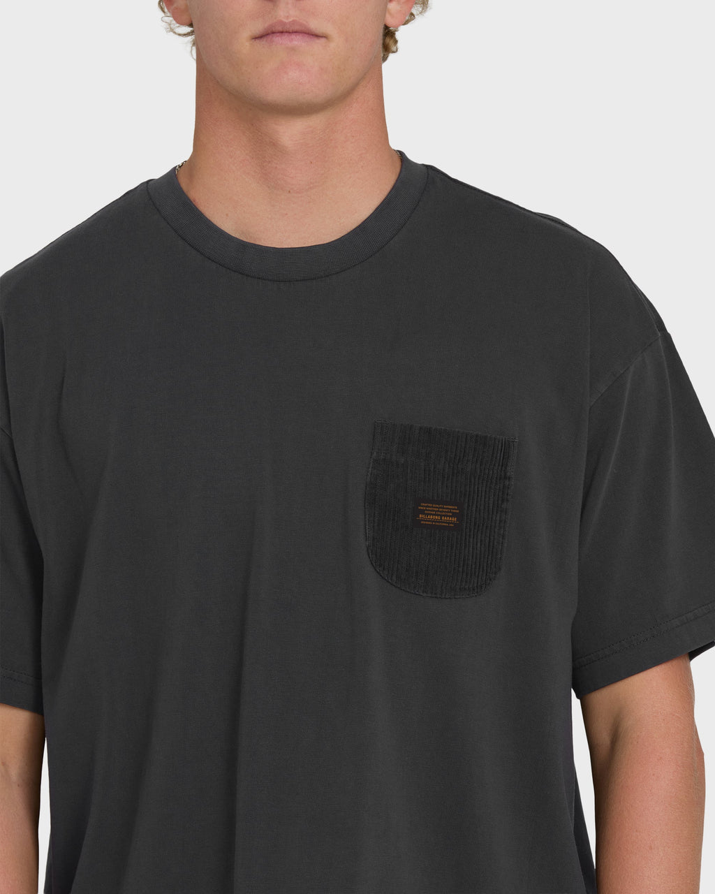 Brunswick Garage Short Sleeve Knit T-Shirt - Washed Black