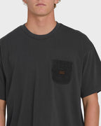 Brunswick Garage Short Sleeve Knit T-Shirt - Washed Black
