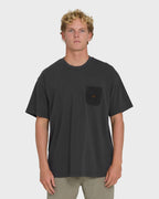 Brunswick Garage Short Sleeve Knit T-Shirt - Washed Black