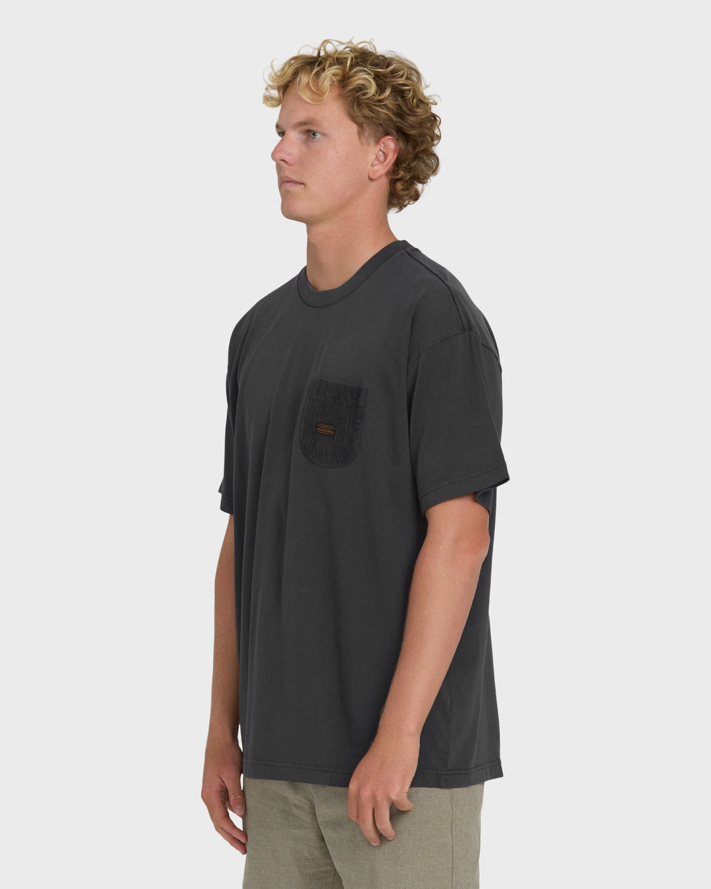 Brunswick Garage Short Sleeve Knit T-Shirt - Washed Black
