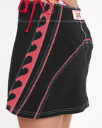 Lottie Hall Boardshort Skirt - Off Black