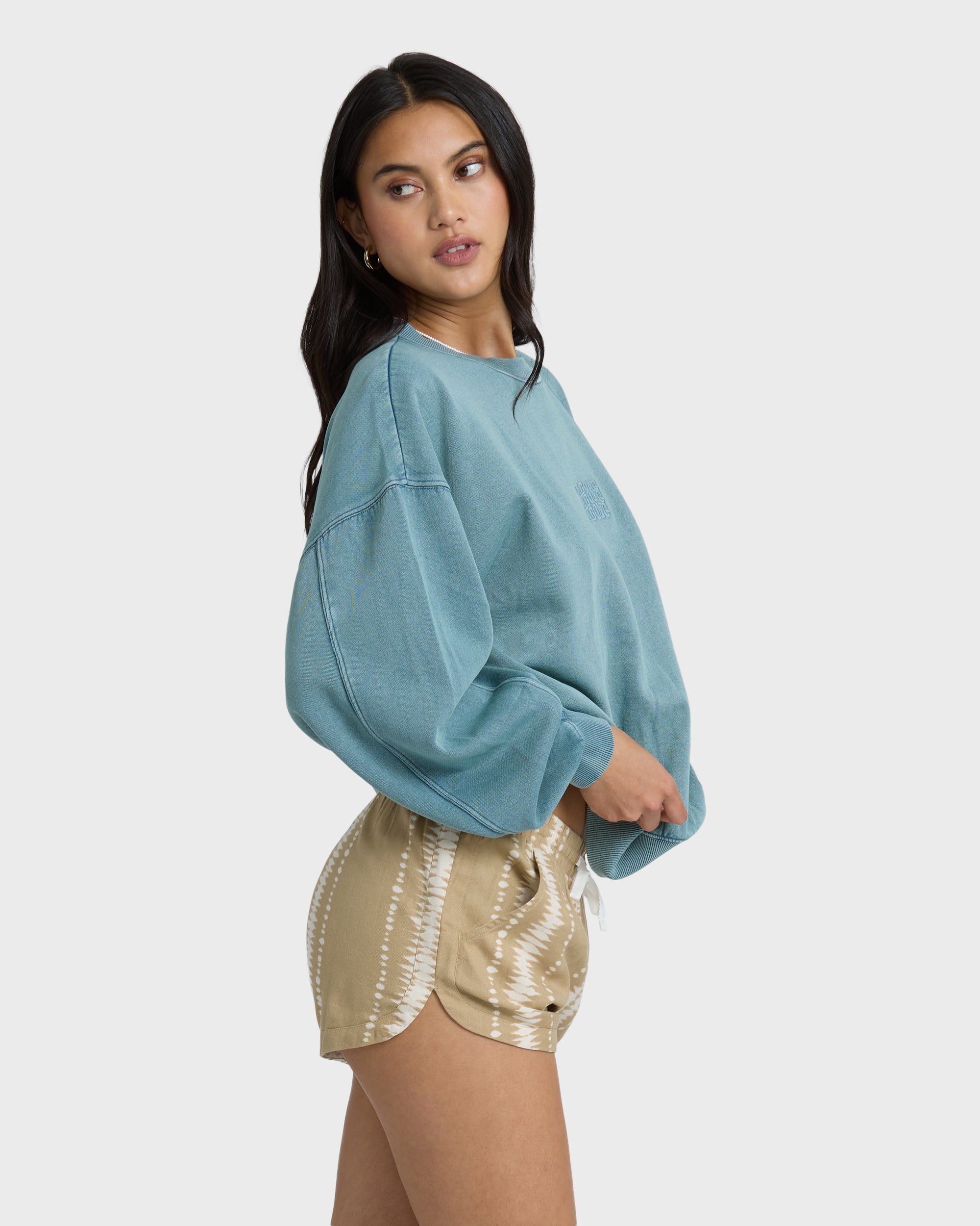 Road Trippin Print Shorts - Stone