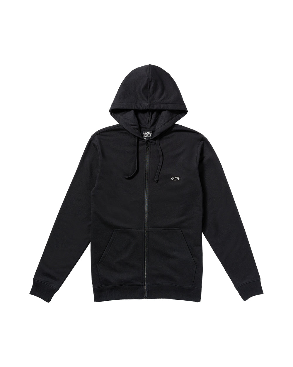 All Day Zip Front Hoodie - Black