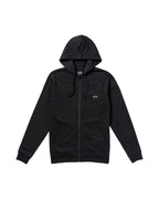 All Day Zip Front Hoodie - Black