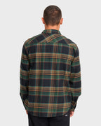 Coastline Long Sleeve Flannel Shirt - Black