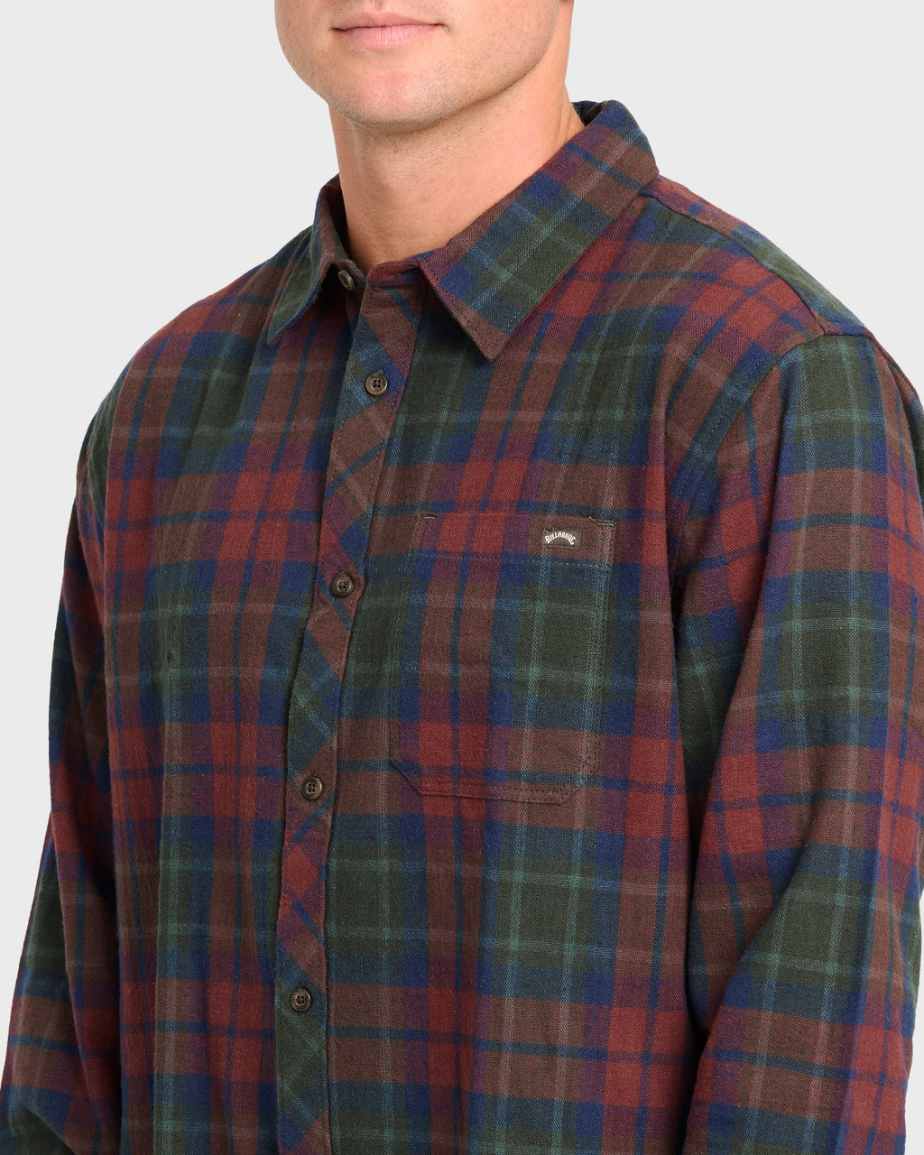 Coastline Long Sleeve Flannel Shirt - Tortoise Shell