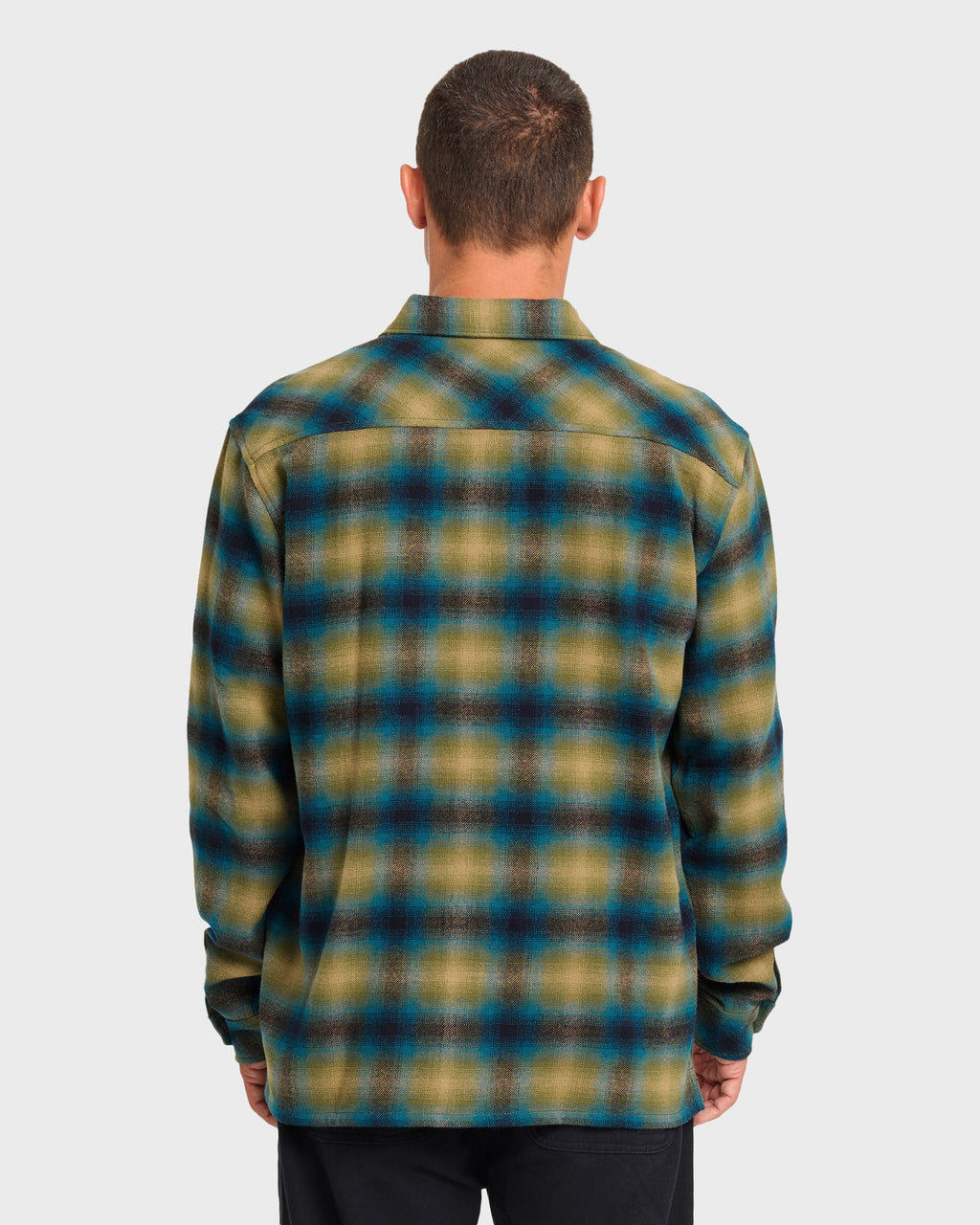 Offshore Long Sleeve Flannel Shirt - Ultramarine Green