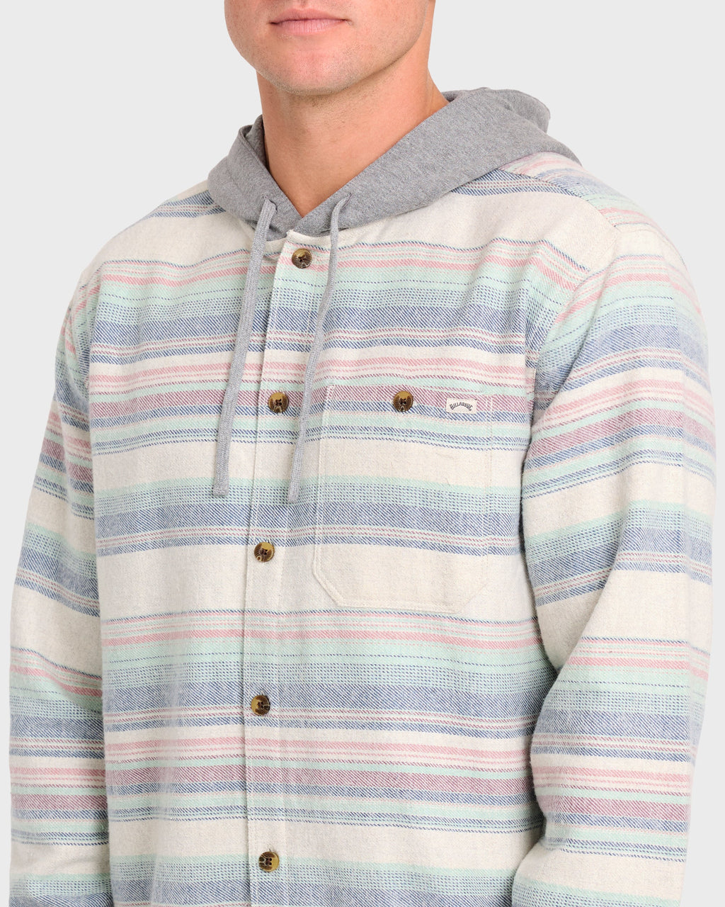 Baja Long Sleeve Flannel Shirt - Oatmeal