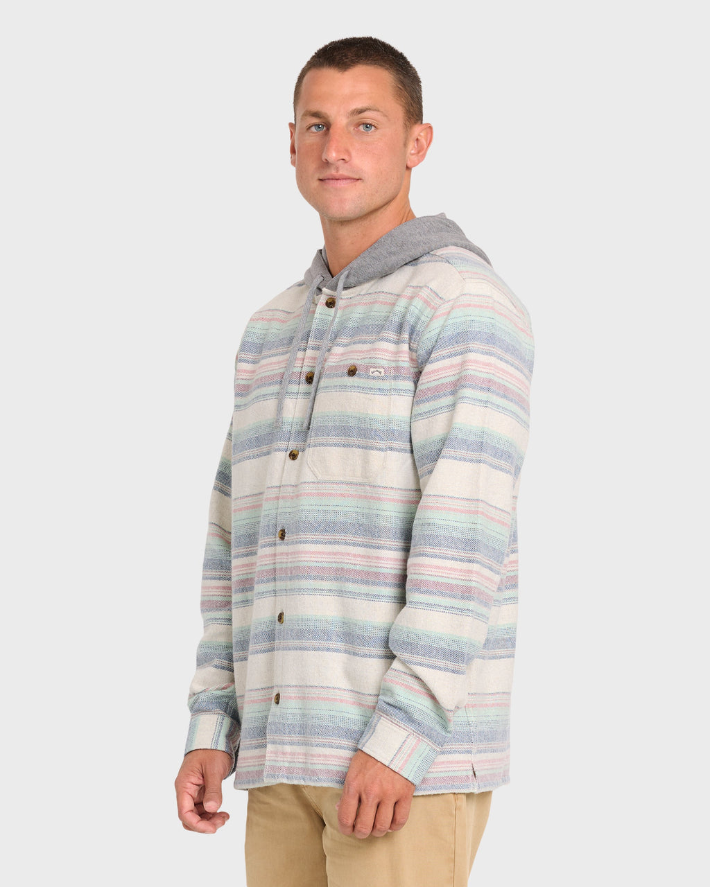 Baja Long Sleeve Flannel Shirt - Oatmeal