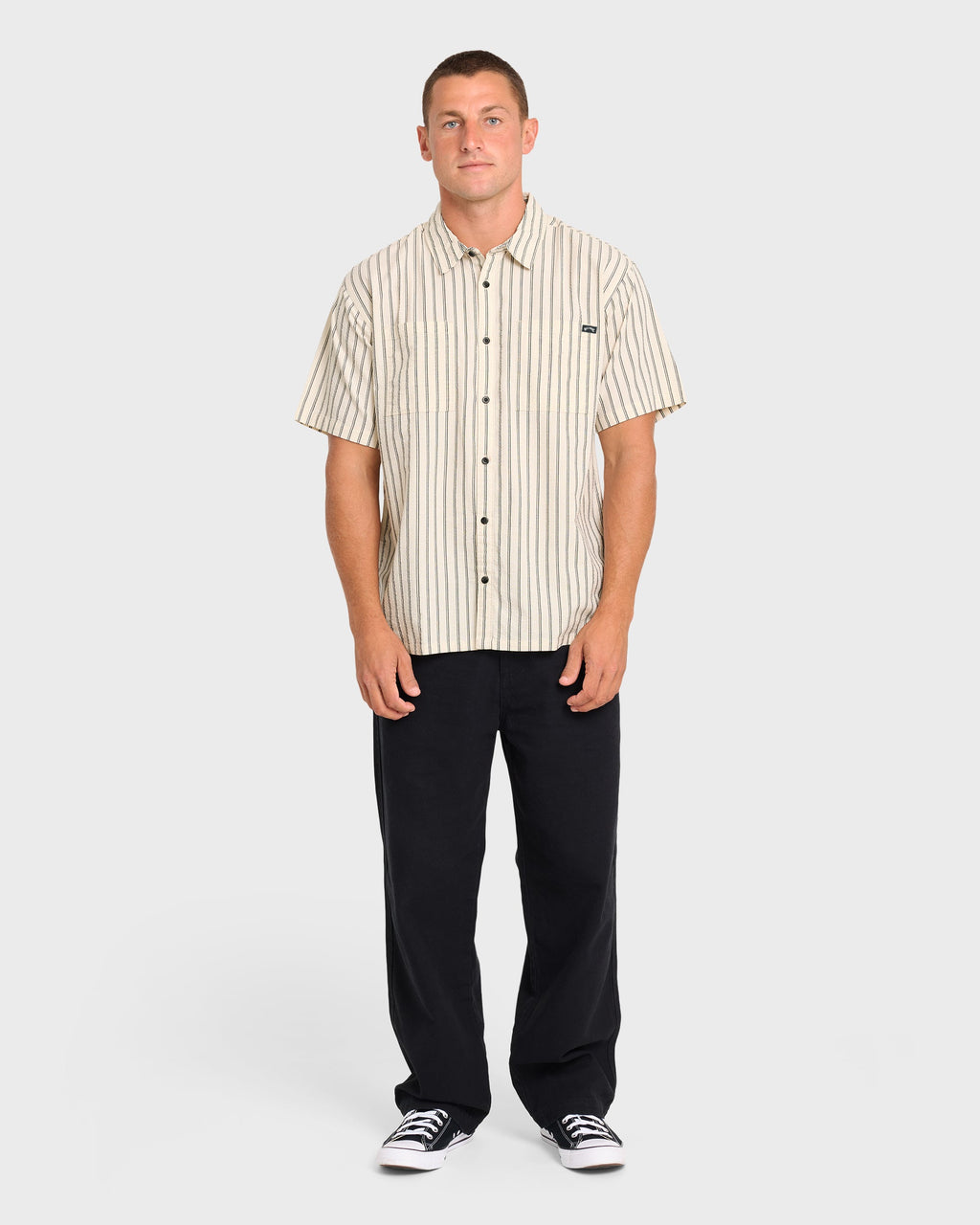 Vista Short Sleeve Woven Shirt - Off White