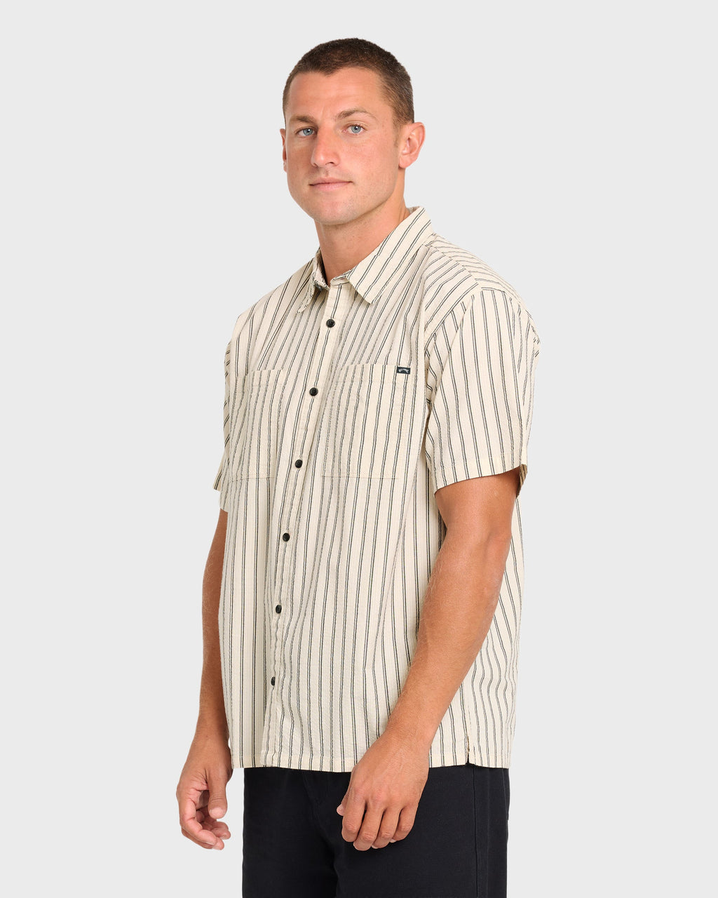 Vista Short Sleeve Woven Shirt - Off White