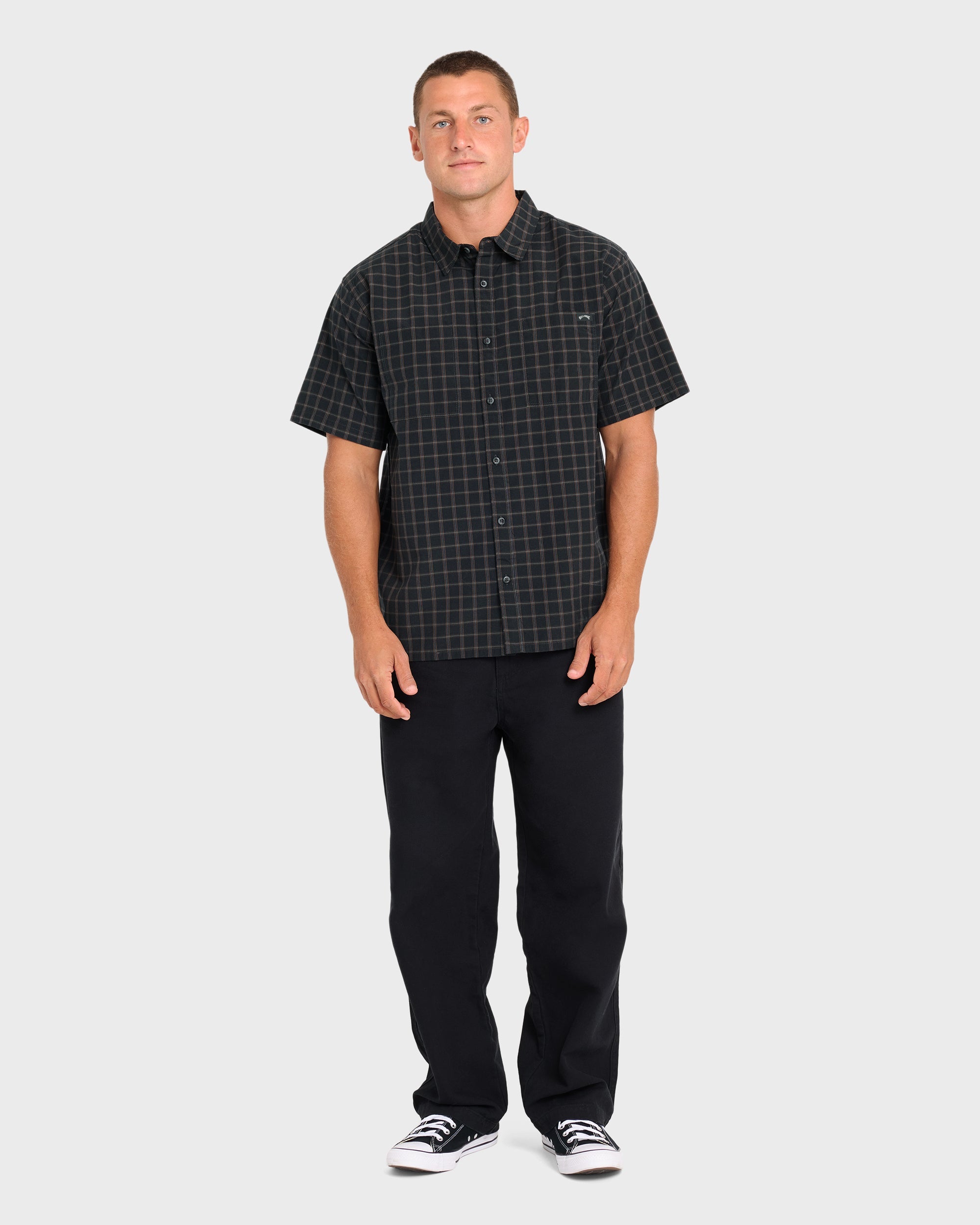 Vista Short Sleeve Woven Shirt - Phantom