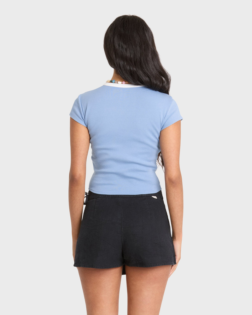 Sand Drifter Short Sleeve Cotton T-Shirt - Blue Horizon