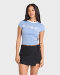 Sand Drifter Short Sleeve Cotton T-Shirt - Blue Horizon