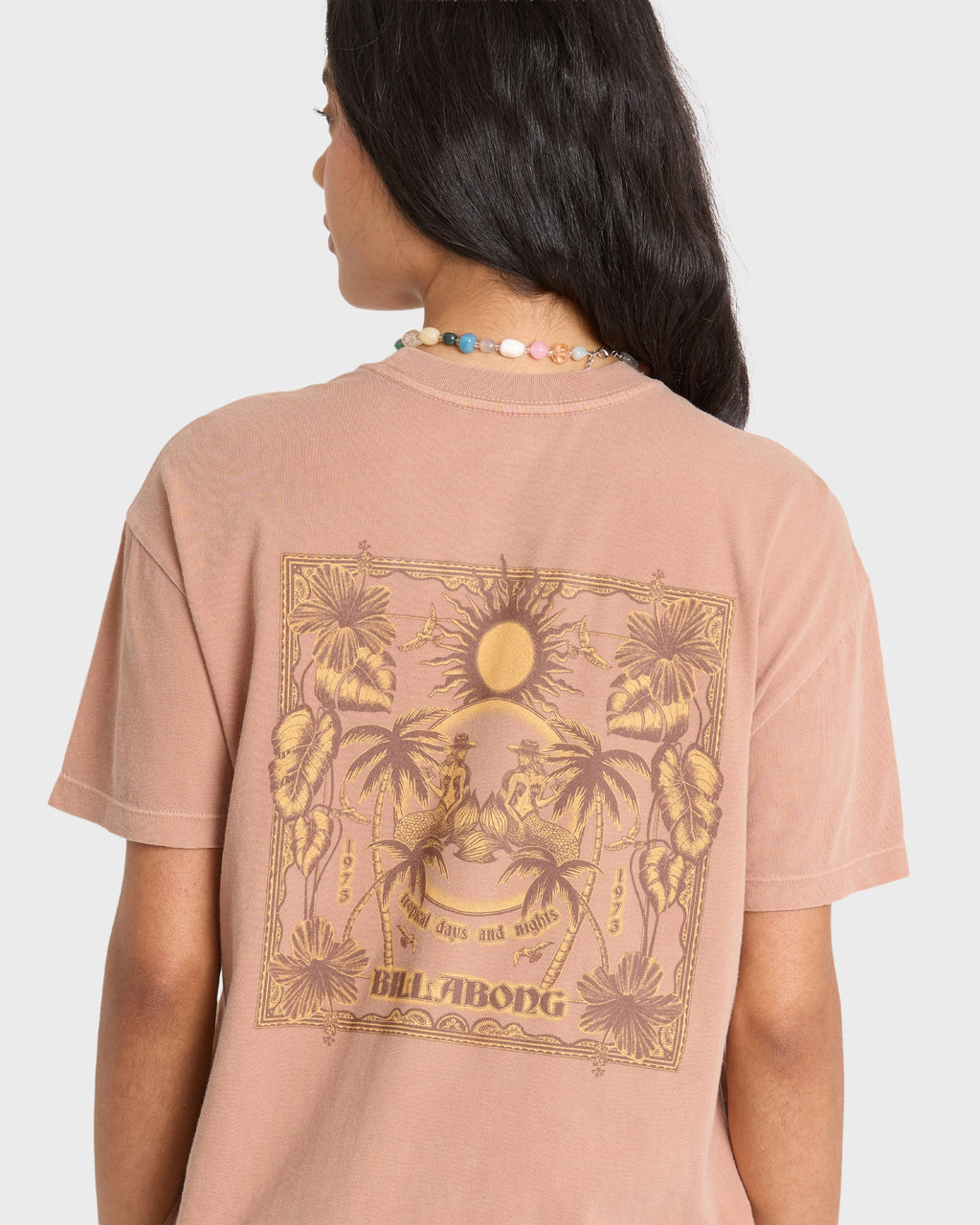 Hello Sundown Short Sleeve Knit T-Shirt - Sugar Almond