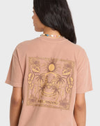 Hello Sundown Short Sleeve Knit T-Shirt - Sugar Almond