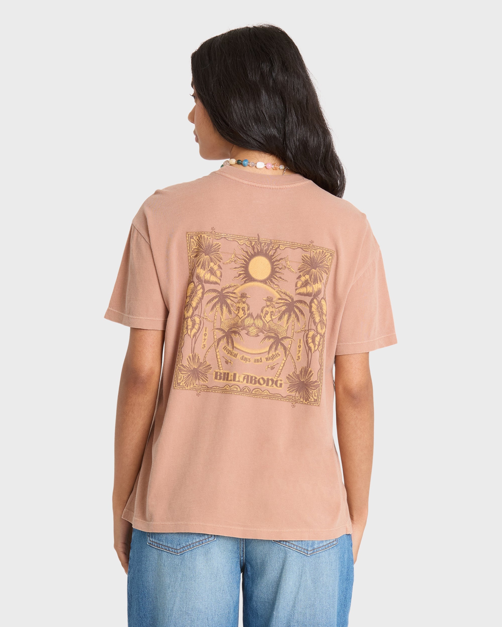 Hello Sundown Short Sleeve Knit T-Shirt - Sugar Almond