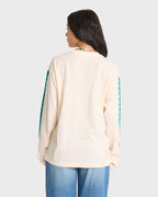 On Vacay Long Sleeve Cotton T-Shirt - White Cap