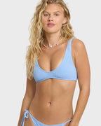 Rising Tide Scoop Tank Bikini Top - Blue Bell