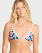 Mahalo Baby Mini Slide Triangle Bikini Top - Deep Lagoon