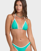 Tanlines Bound Remi Triangle Bikini Top - Paradise Green