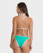Tanlines Bound Remi Triangle Bikini Top - Paradise Green