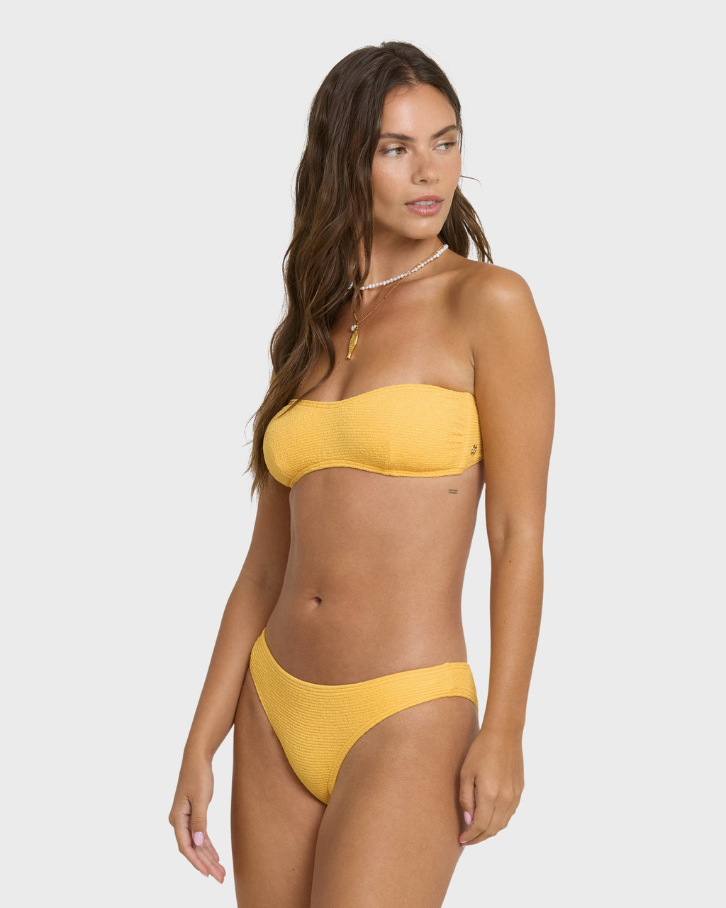 Crinkle Crush Sweetheart Bandeau Bikini Top - Sundress